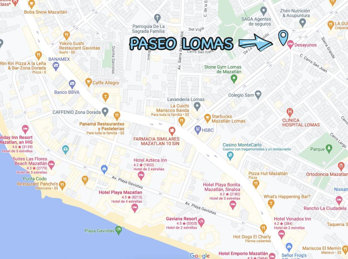 Appartement Paseo Lomas, muy céntrico y equipado a 5 min playa à Mazatlán Extérieur photo